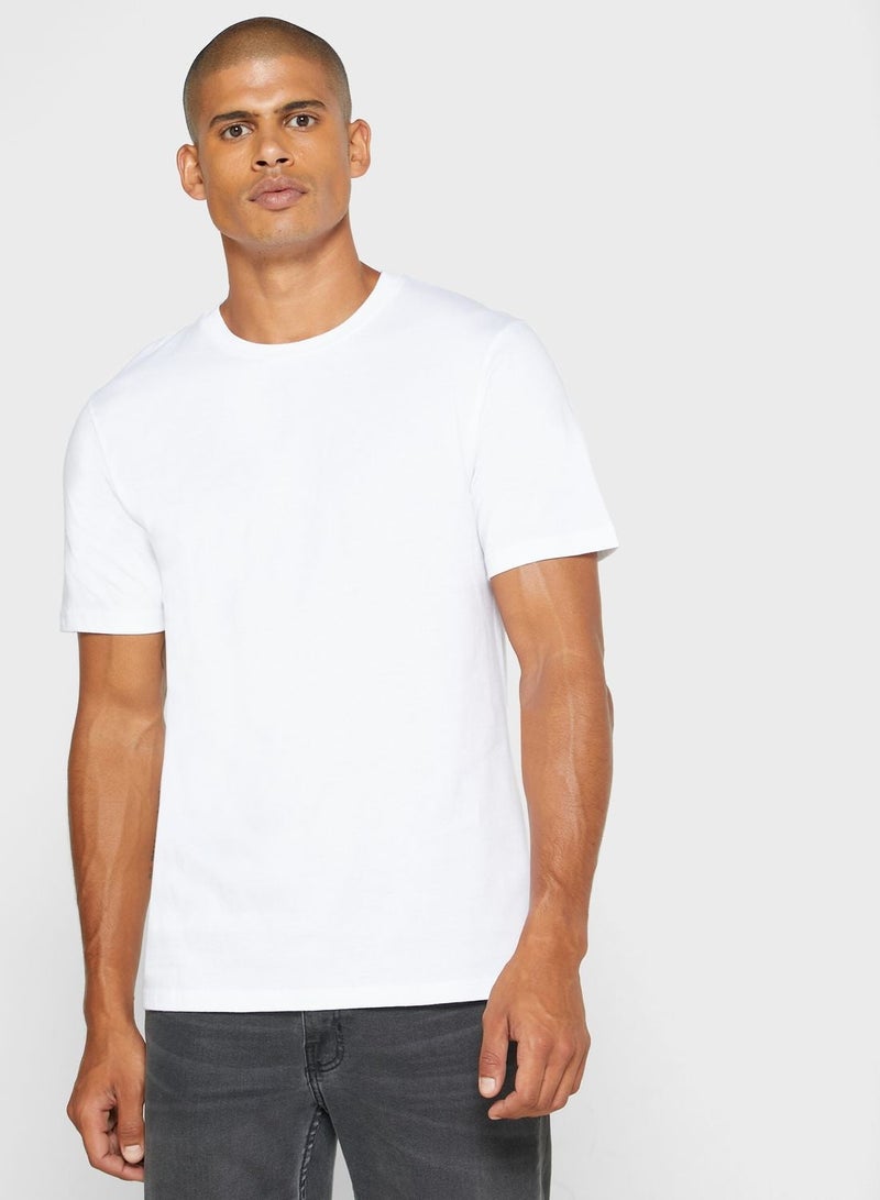 Seventy Five Basics 3 Pack Essential Crew Neck T-Shirts - Image 4